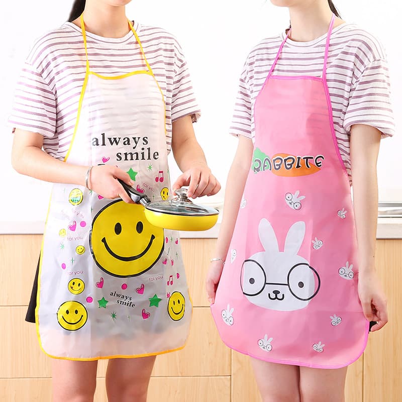 Cozinha cozinhar roupas à prova dwaterproof água à prova de óleo de manga comprida avental moda capa doméstica bonito fe