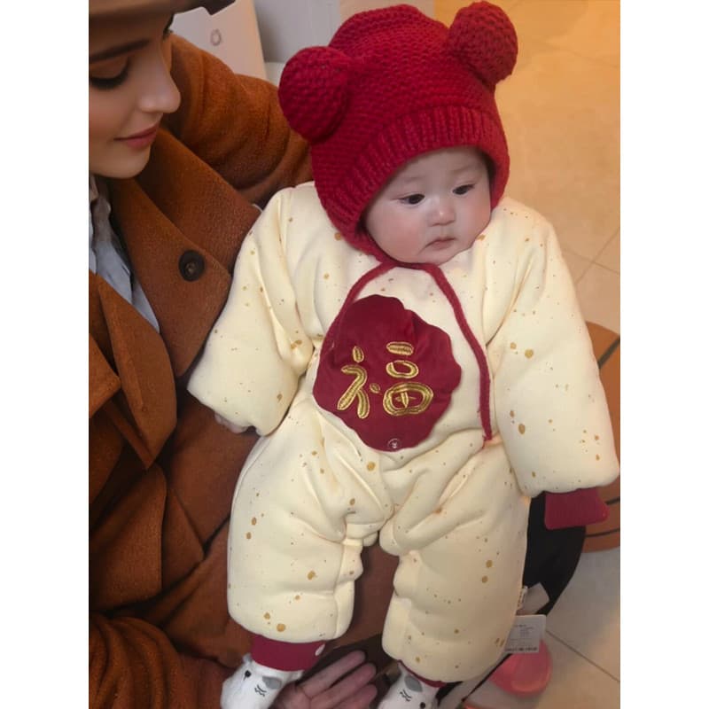 Roupas de ano novo chinês bebê outono inverno roupas das mulheres dos homens macacões do bebê velo estilo nacional na mo