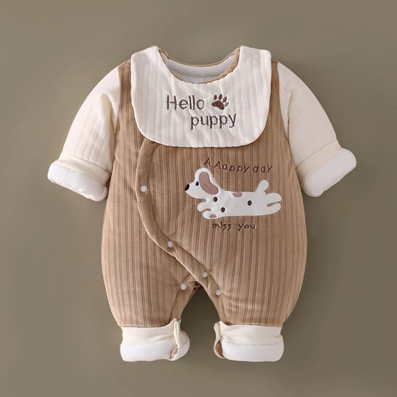 Roupas de bebê recém-nascido outono inverno quente bebê recém-nascido algodão macacão roupas de algodão inverno Outing r