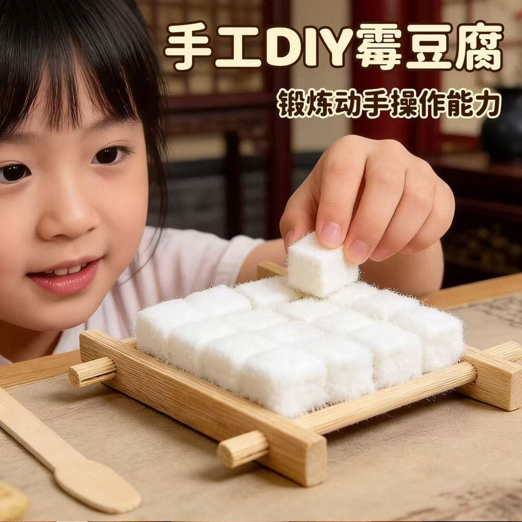 Molde tofu brinquedo conjunto artesanal diy pacote de Material tédio aliviar o tédio pequeno artesanal crianças jogo int
