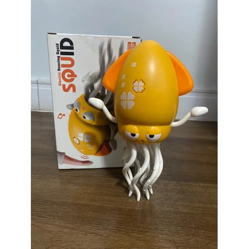 Polvo Amarelo Dançarino Brinquedo Interativo Luzes Som Polvinho Amarelo Dançante Criança Bebe
