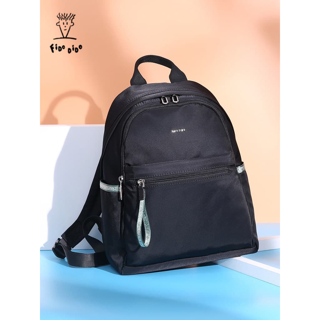 Fido Dido mochila feminina Oxford pano Casual moda na moda leve Multi-camada trabalho Commuter mochila náilon à prova dw