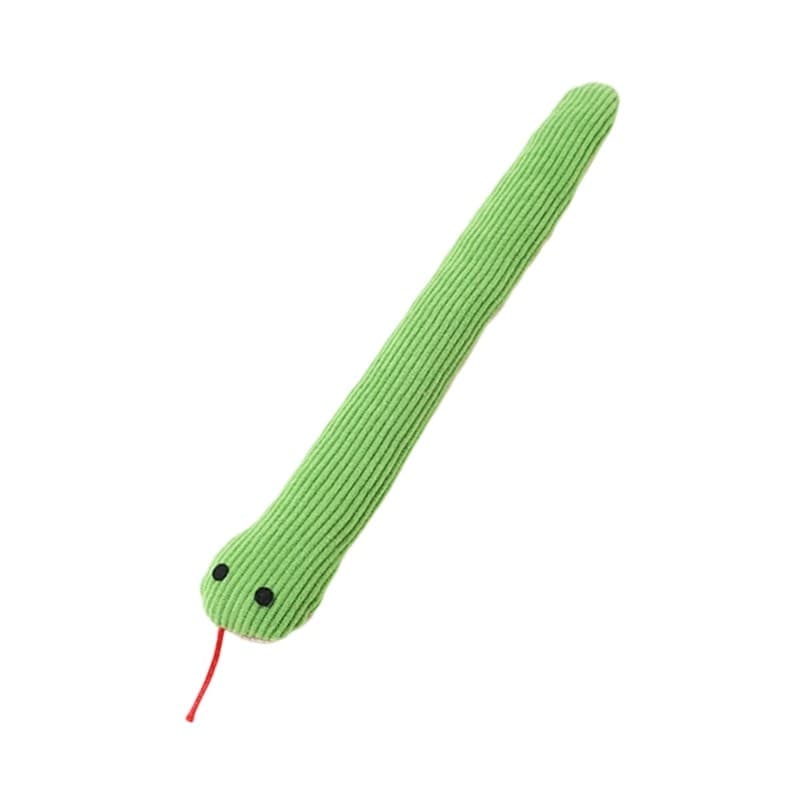 Melhores Gatos Crinkle Brinquedo De Pelúcia Cobra Para Jogo Interno Gatinho Verde Som Papel Envolvente