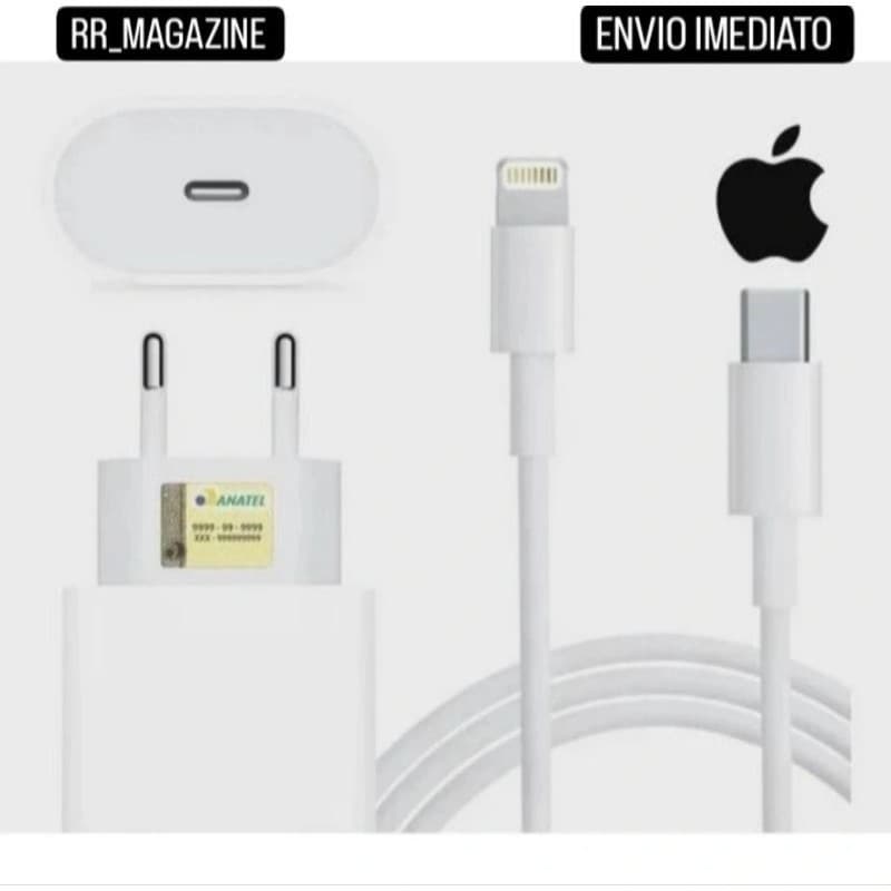 Carregador iPhone Original Completo Turbo 20w iphone 11 12 13 14 Promax X  Xr Xs