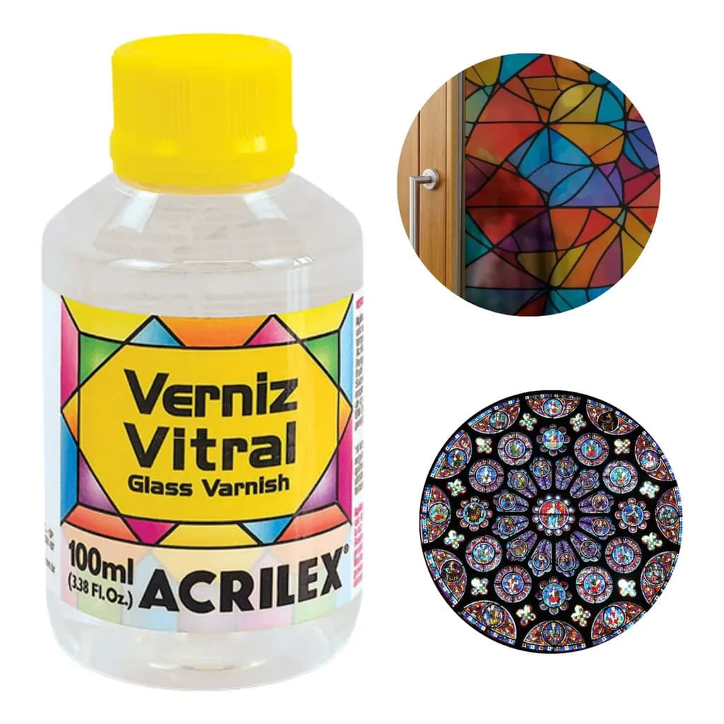 Verniz Vitral Incolor 100ml Acrilex