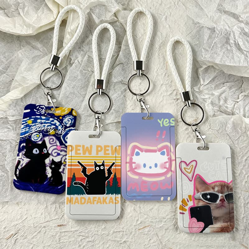 Cartão De Identificação De Fotográfico Gato Fofo MOTIF