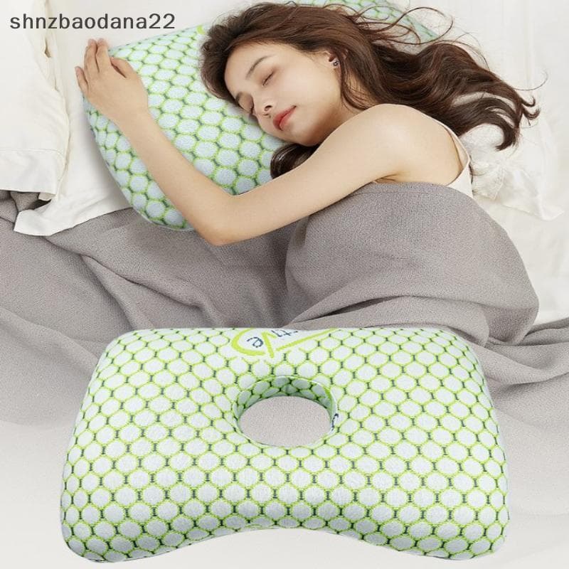 [Shnzd] Travesseiro Ortopédico De Algodão Para Piercing De Orelha Dormir Com Alívio Da Dor No Orifício Solução Ergonômic