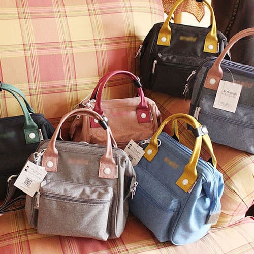 Japão lot saco de três propósitos roupas de linho feminino saco do mensageiro mamãe bolsa de ombro de lona feminino cont
