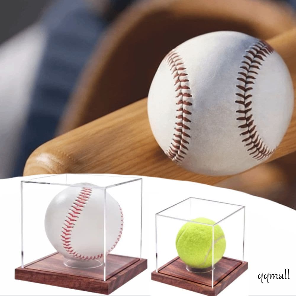 Vitrine De Beisebol , Acrílico De Qualidade Com Caixa Base , Suporte Transparente Para Esportes De Equipe