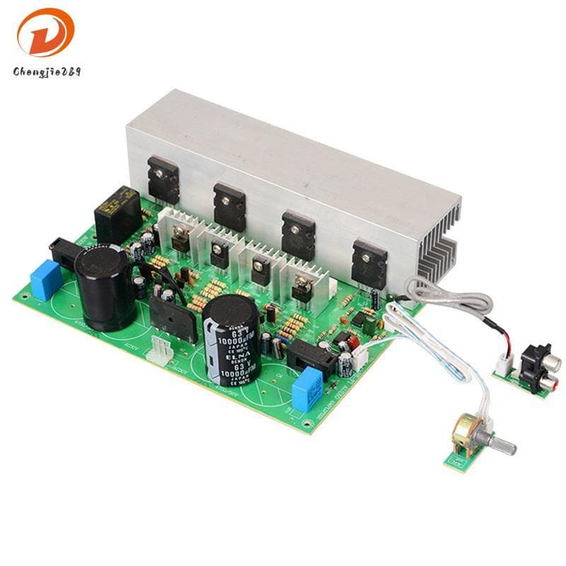 [Novo C] 500W A1943/C5200 Placa Amplificadores De Som Subwoofer De Alta Potência AC24-30V Módulo Amplificador Pesado