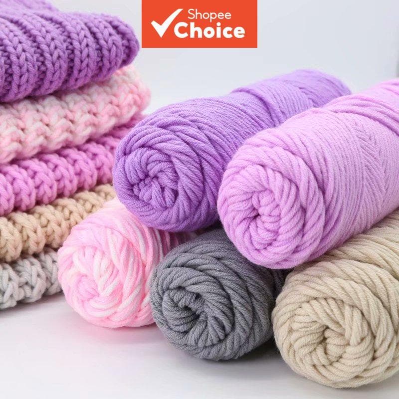Crochê yYarn 8Ply 100g Fio De Algodão Para Tricô Cachecol Lã Artesanal Tecido DIY Mais Macio Confortável É Seguro