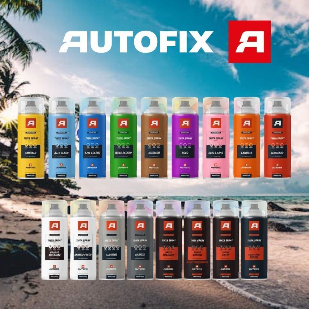 Tinta Spray Uso Geral 400ml - Autofix 400ml / 210g - Diversas Cores