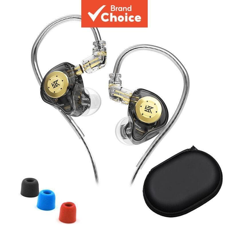 KZ EDX Pro Fones de Ouvido Dinâmicos Intra-Auriculares HiFi Qualidade de Som Monitor de Subwoofer para Celular e