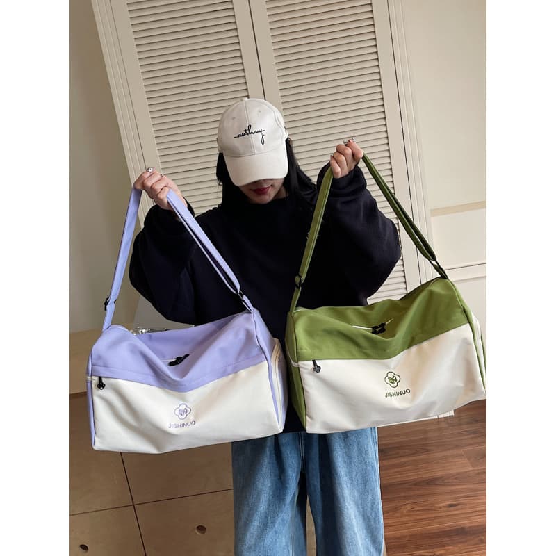 Separação seca e molhada esportes natação ginásio saco feminino grande capacidade embarque portátil leve bolsa de viagem