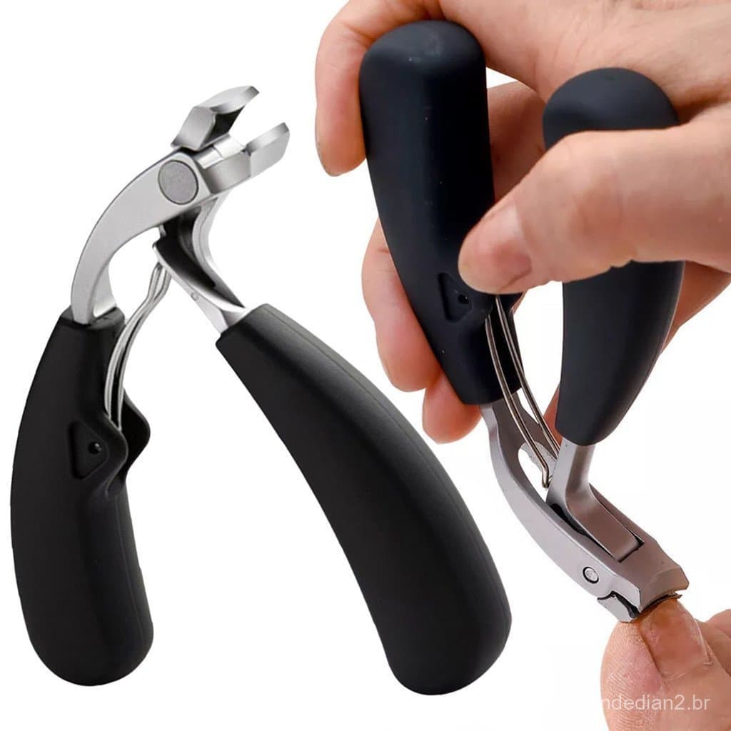 Cortador De Unhas Curvo Zaylily Com Grande Abertura , Três Vezes , Armazenamento Anti-Respingos , Para Idosos , Grossas