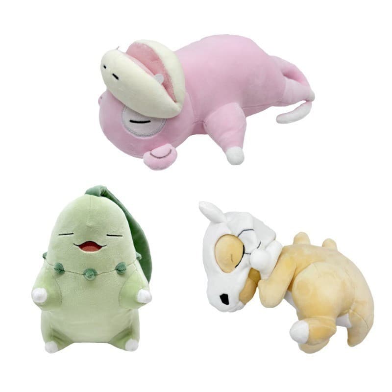 JAMXUN 2025 Pokémon Sleep Cubone Lucario Vaporeon Charmand Chikorita Slowpoke Sylveon Brinquedo De Pelúcia Anime Boneca