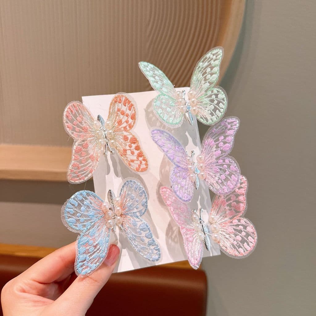 Movendo borboleta hairpin menina hairpin bonito menina bebê Super bonito não machuca o cabelo cocar menina acessórios de