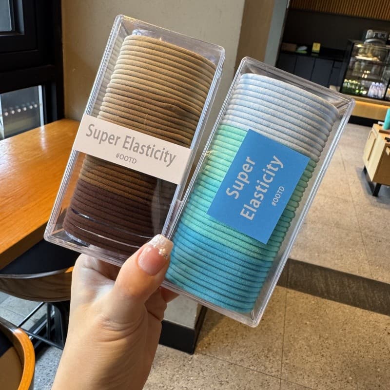 Crianças faixa de borracha doce cor alta elástica laço de cabelo meninas laço de cabelo primavera novo estilo elástico m