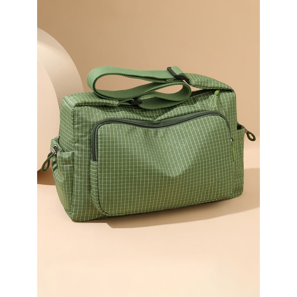Multi-bolso grande capacidade saco do mensageiro feminino 2025 novo estilo trabalho Commuter pano de náilon leve viagem
