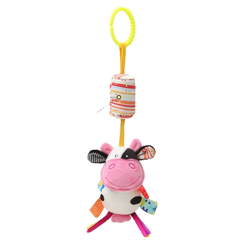 DOLERY bebê sinos de vento crianças mordedor cama pendurado chocalho brinquedos do bebê dos desenhos animados mordedor p