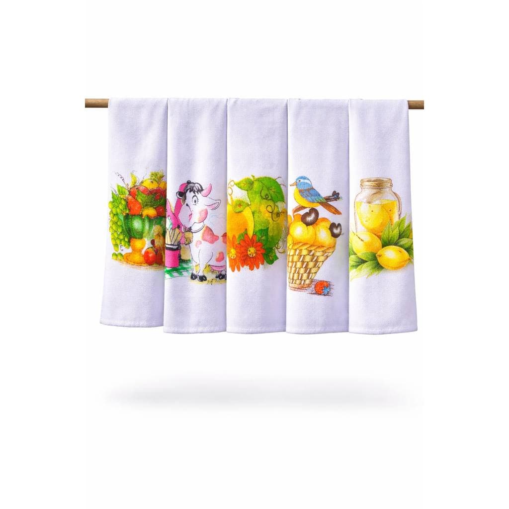 Kit 5  / 10 / 15 Unidades Panos de Prato Gigante -75x45cm - 100% Algodão Grosso – Alta Absorção, Não Solta Fiapo