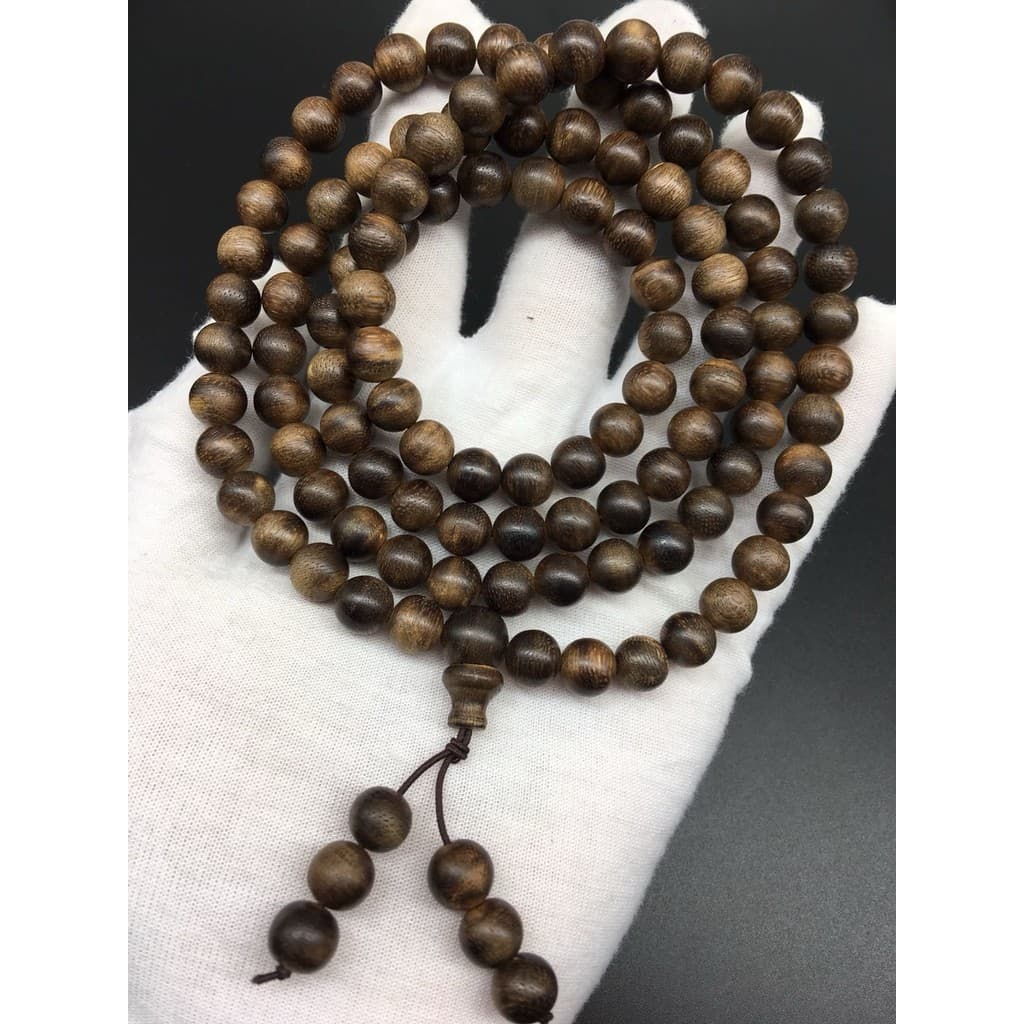 Pulseira Garrimandan Natural Agarwood 0.8 x 108 Pulseiras Coleção de presentes artesanais Tiro Real