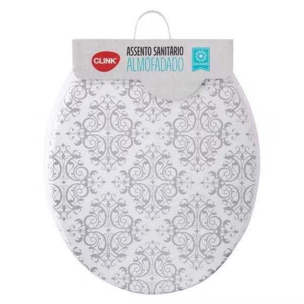 Assento Sanitário Almofadado Decorado Clink Sortido