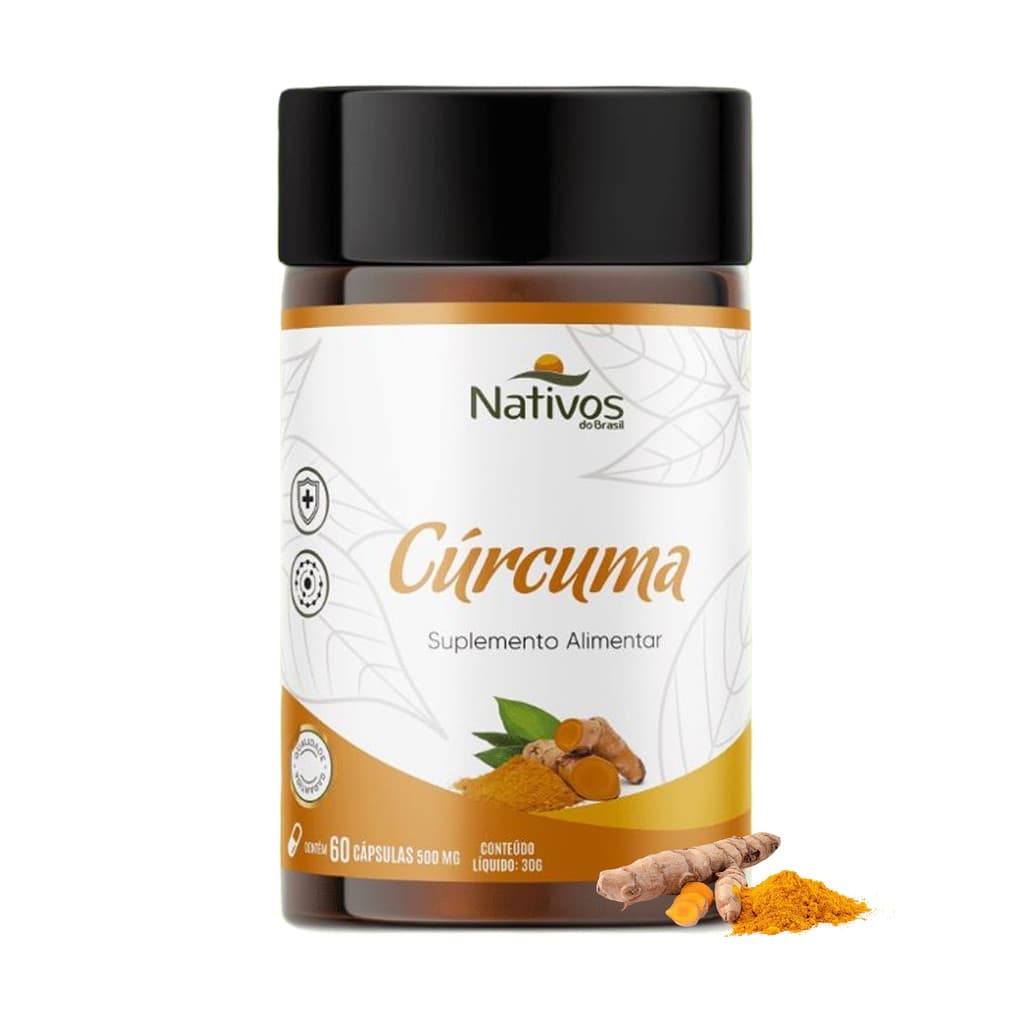 Curcuma Longa 1000mg 60 Cápsulas - Nativos do Brasil