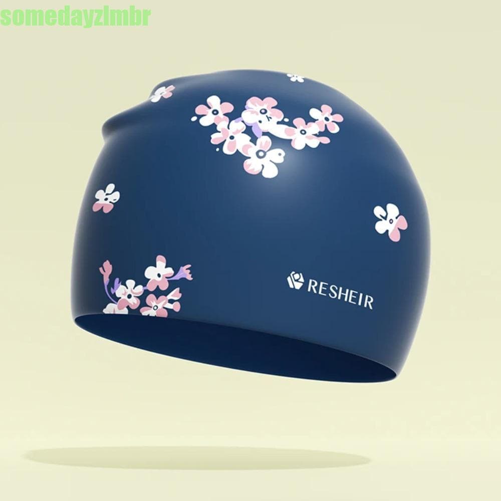 SOMEDAYZL0M Touca De Natação De Silicone , Impermeável Confortável , Protege As Orelhas