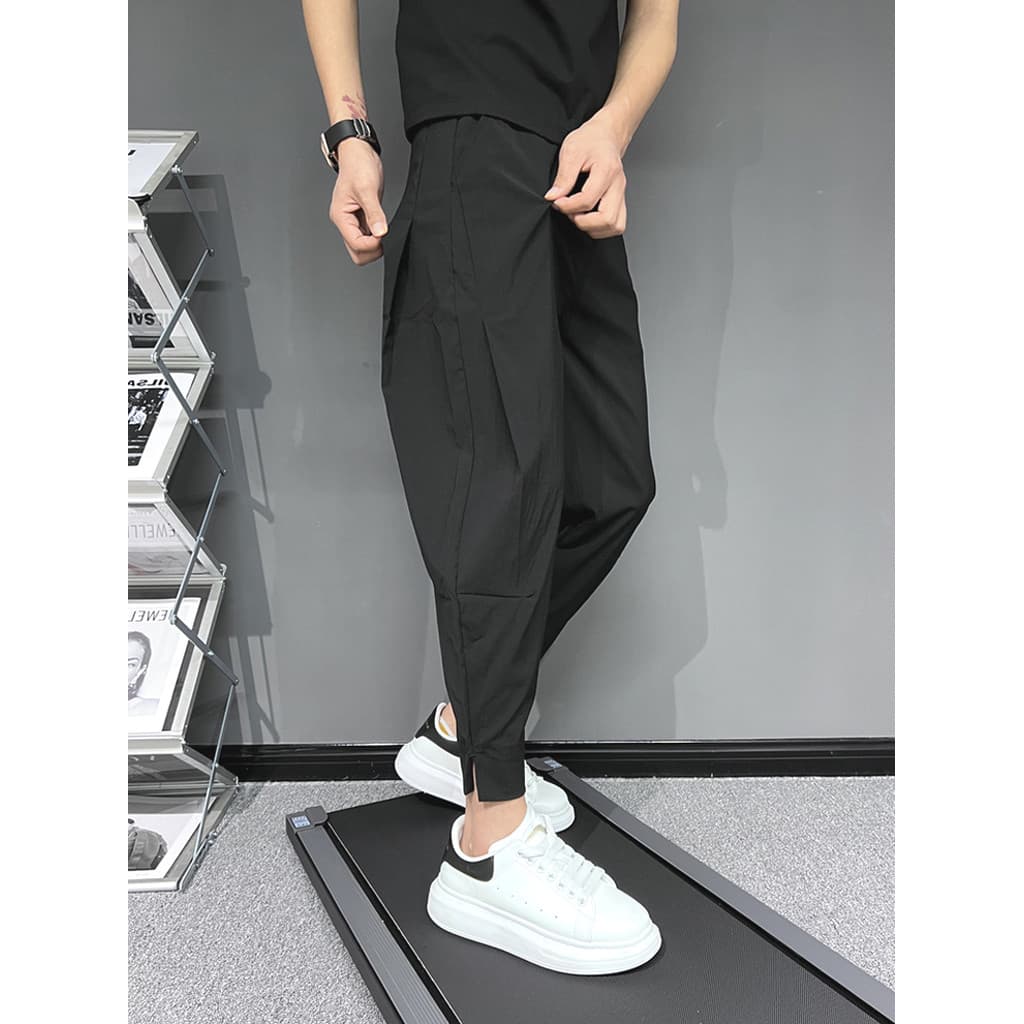Calças Harem Calças Skinny Masculinas Casual All-Match Calças Até o Tornozelo ins Influencer All-Match Calças de Cenoura