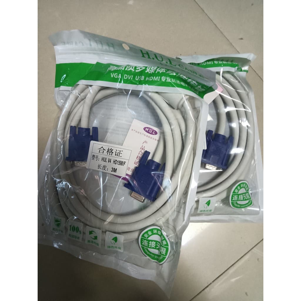 VGA Macho para Fêmea Cabo de Extensão Computador Cabo de Vídeo Projetor HD TV 1.5m 3m 5m