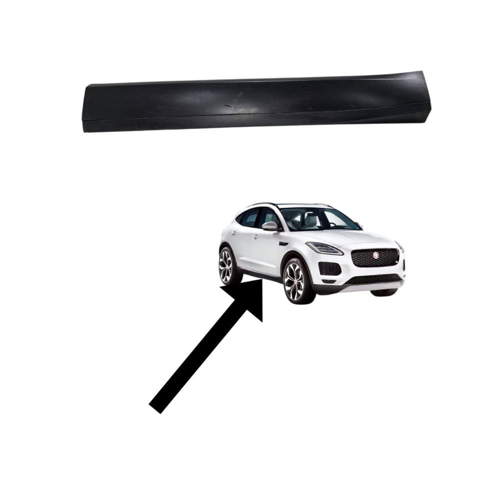 Friso Da Porta Dianteira Direita Jaguar E-pace 2018 Até 2021 Preto
