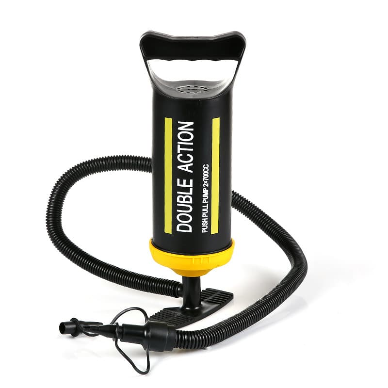 Bomba de anel de natação portátil Manual inflável barco balão barraca ao ar livre colchão piscina barco de borracha infl