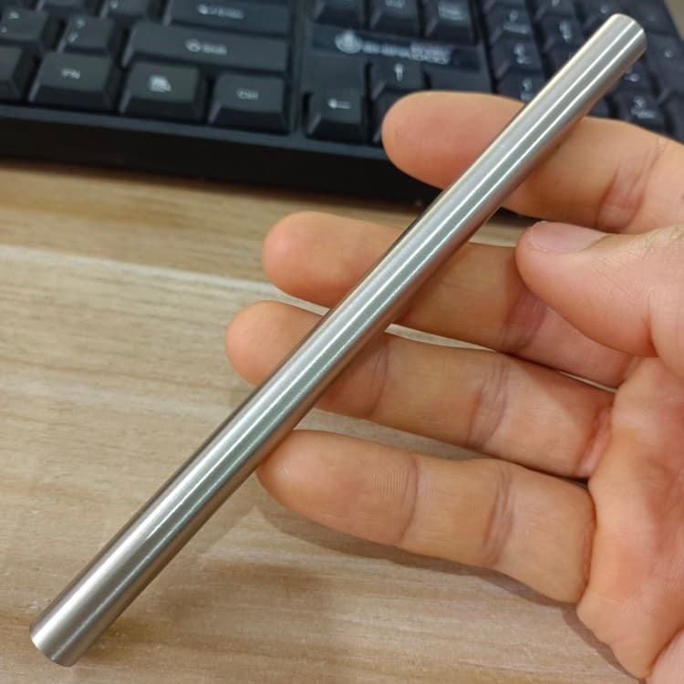 Caneta de Gel de aço inoxidável Caneta esferográfica cilíndrica Caneta de assinatura de presente comercial de Metal