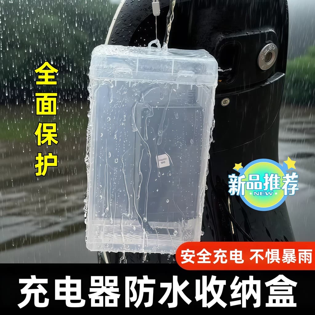 Caixa de armazenamento à prova dwaterproof água Universal recarregável anti-poeira bateria carregador de carro caixa cap