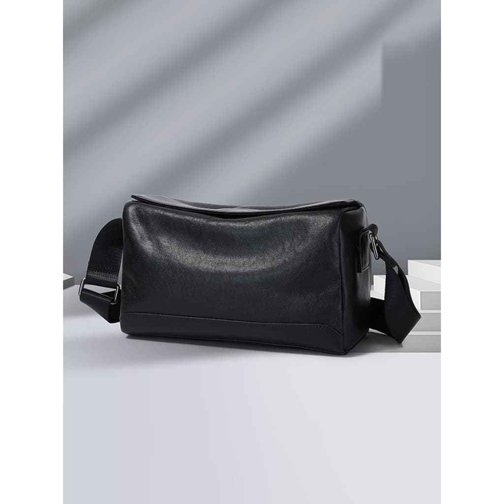 Australian Yi 2026 Bolsa masculina de couro genuíno, bolsa mensageiro de ombro, mochila masculina simples, bolsa de trav