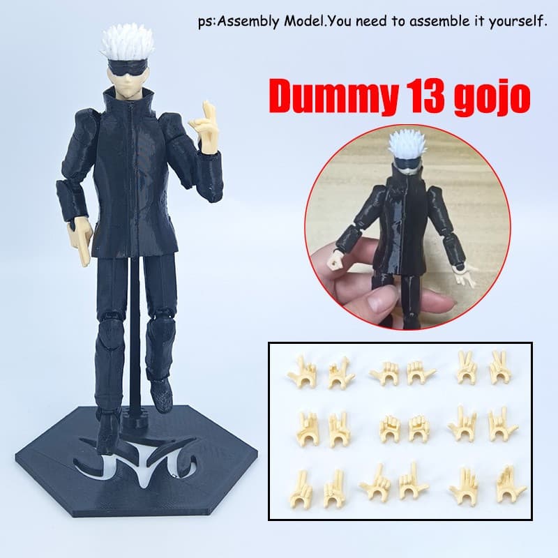 Geto Manequim 13 Figura De Ação Gojo Jujutsu Kaisen T13 Satoru Modelo De Montagem Móvel