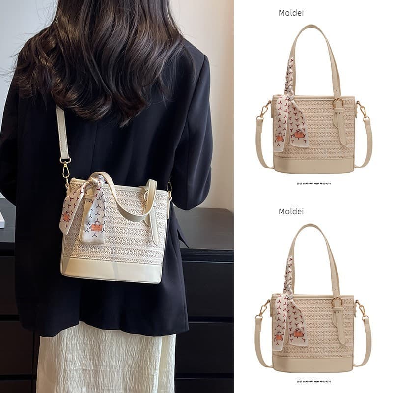 bolsa feminina Bolsa Primavera nicho Design saco do mensageiro feminino 2026 novo estilo simples bolsa de ombro tecido p