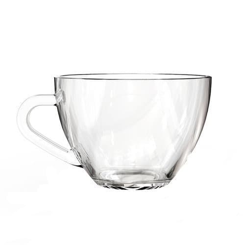 Conjunto 3 Canecas Vidro Transparente 250ml Elegantes Versáteis Café Chá Bebidas  Achadinho