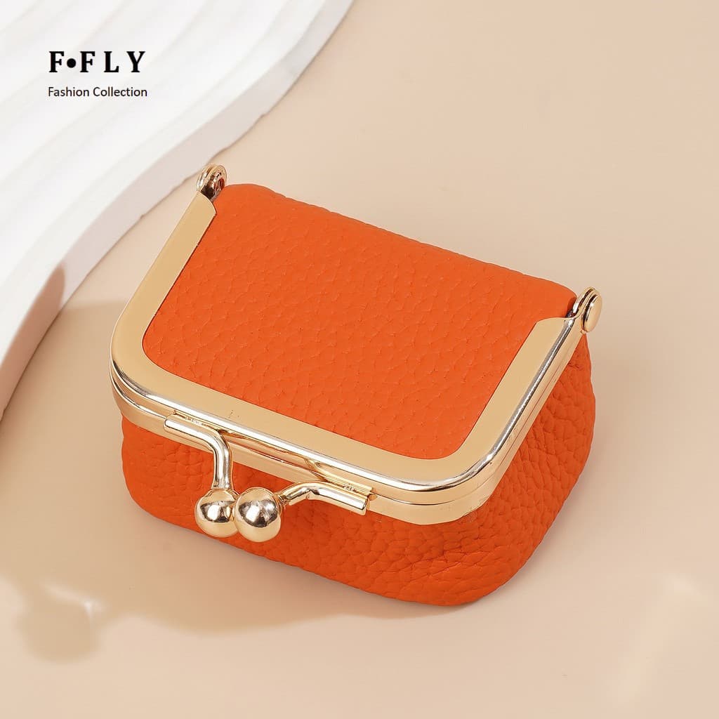 Simples Estilo Curto Bolsa Feminina Fivela Multi Cartão Caso De Moedas De Grande Capacidade
