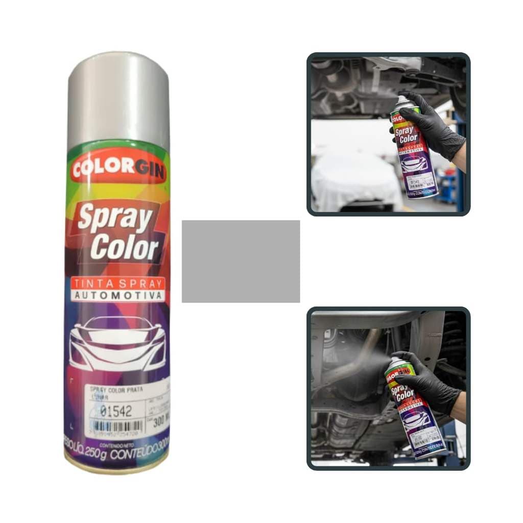 SPRAY COLOR CINZA CHASSIS SPRAY AUTOMOTIVO COLORGIN 300ML