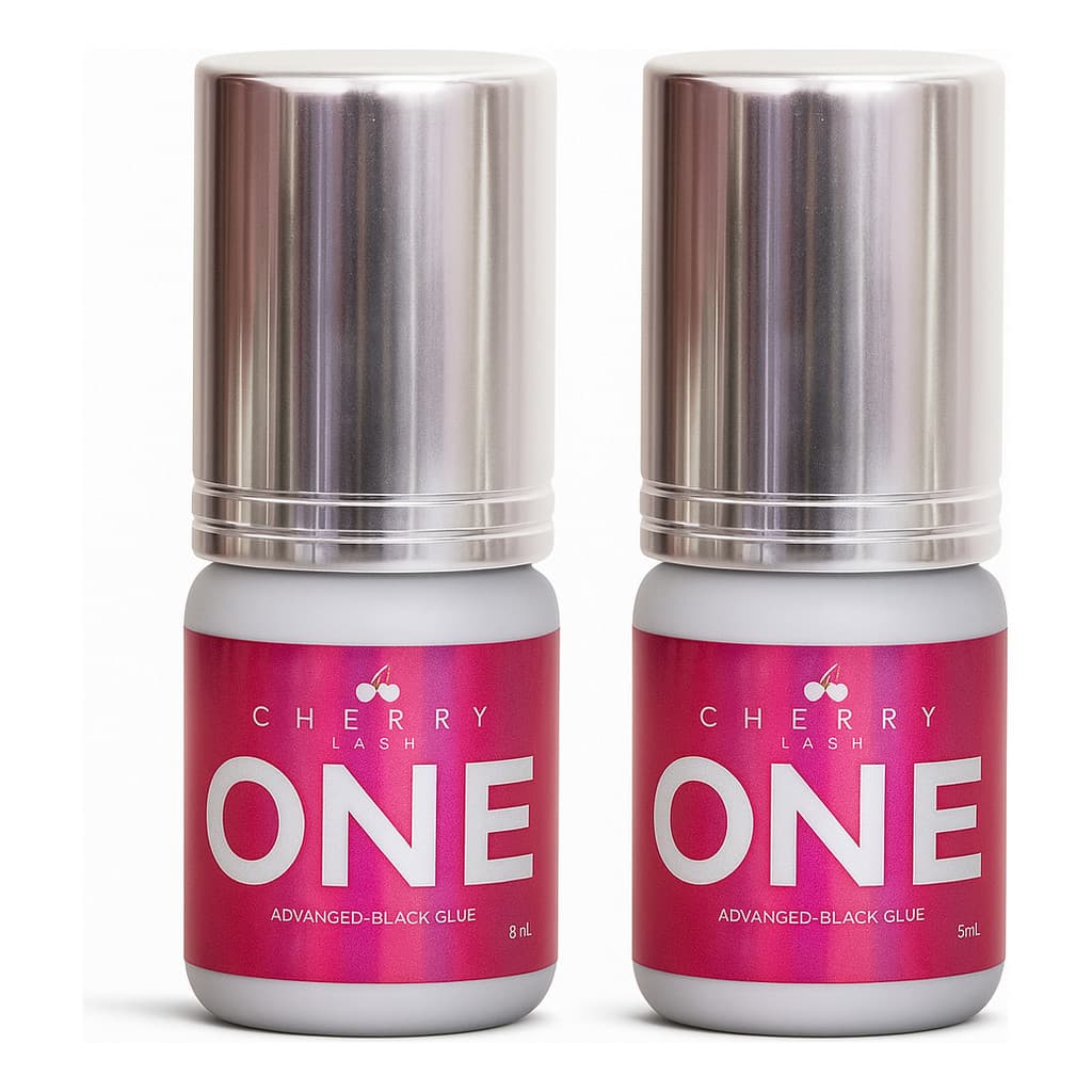 Kit 2 Colas Adesivo One Cherry Lash 3ml Extensão Alongamento De Cílios Retenção Volume Profissionall