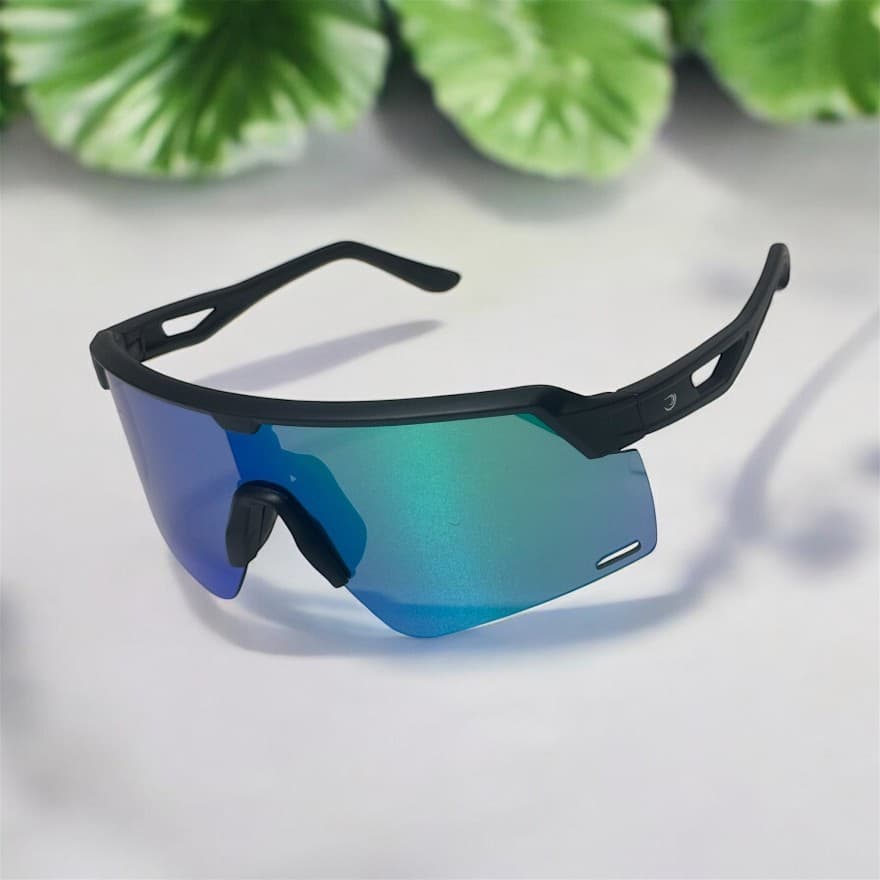 Oculos de Sol Esportivo Corrida Volei de Praia Futevolei Beach Tennis cor Agua