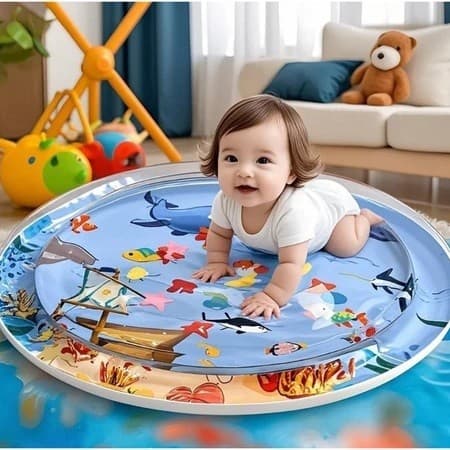 Tapete jogo da água do bebê - água inflável para bebê infantil,Tapete inflável para centro atividades para bebês
