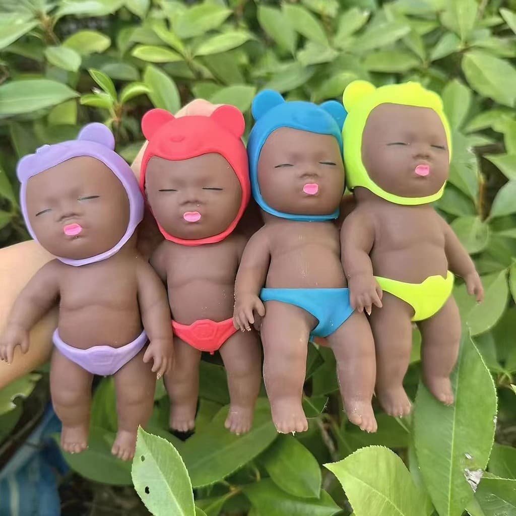 Boneca Celebridade Da Internet Natasha , Preta , Brinquedo Infantil Para Alívio Do Estresse