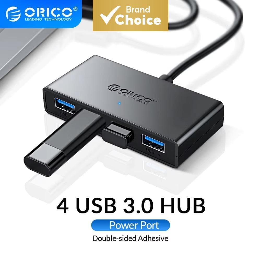 ORICO 4 portas Hub Splitter com porta de alimentação Micro 5V, HUB USB múltiplo para acessórios de PC, laptop e