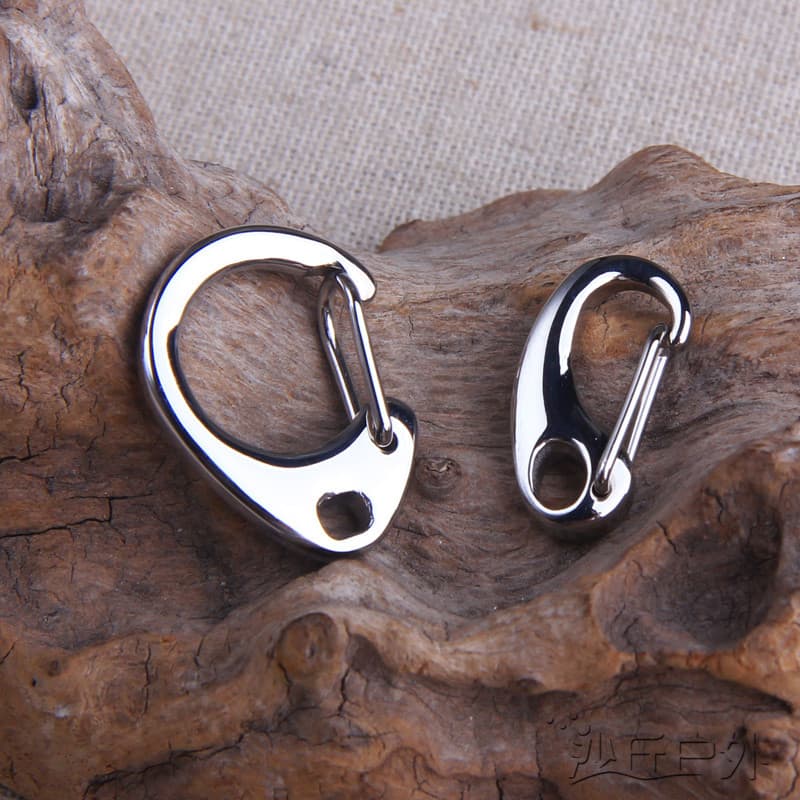 Chaveiro de aço inoxidável classificação gancho rápido Mini fivela em forma de C camarão em forma de ovo masculino ganch