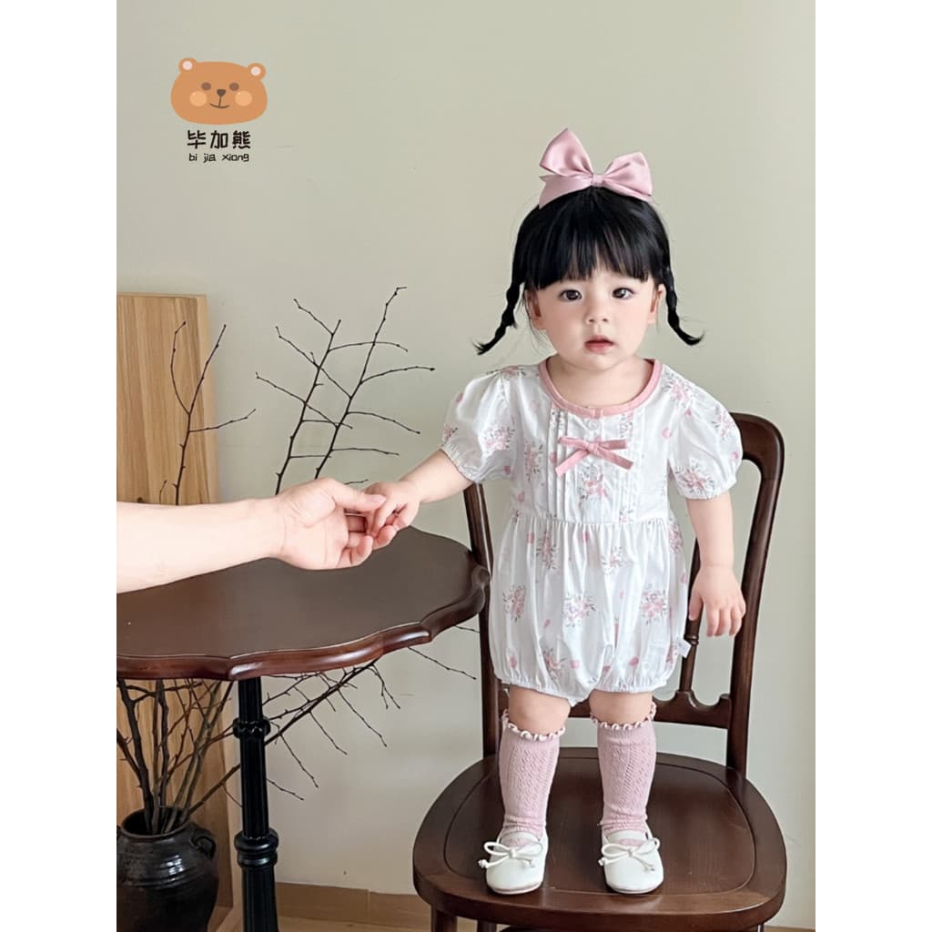 Bebê macacão verão estilo fino mês cheio bebê menina cem dias recém-nascido roupas de verão bonito Super bonito macacão