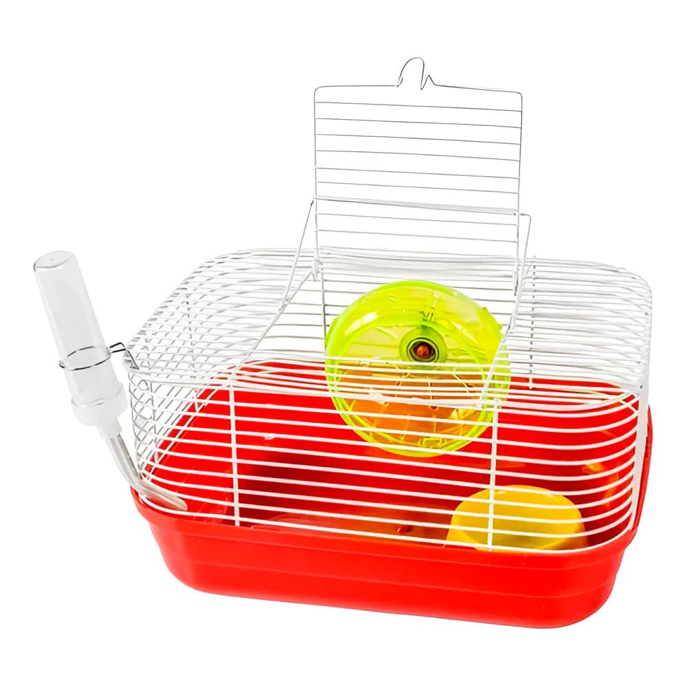 Gaiola para Hamster Top Star Metal R626 Jel Plast Completa com Rodinha Bebedouro e Comedouro