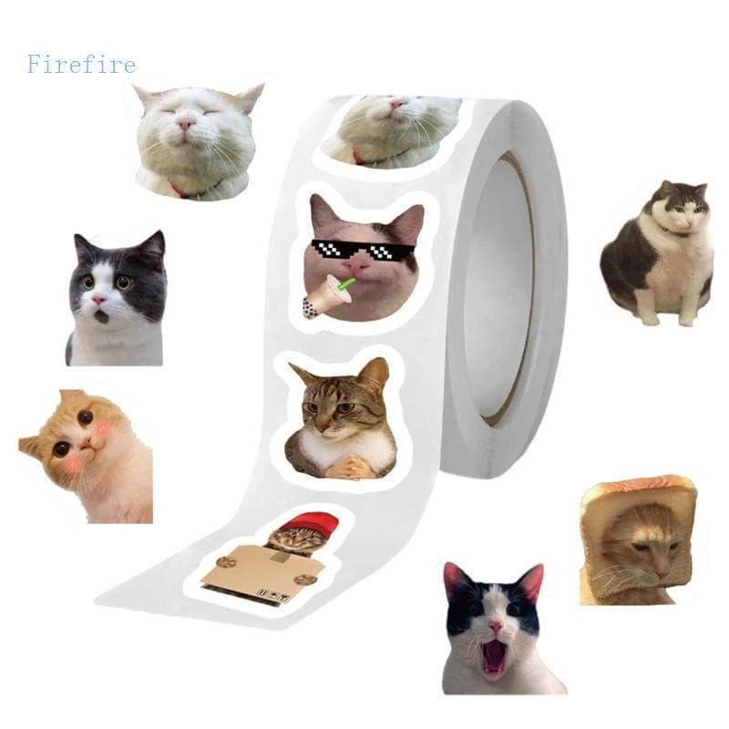 Firefire 500 Unidades De Adesivo Decorativo De Gatos Para Pacote De Álbum De Fotos De Scrapbooking